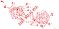 GUMMITUELLE (ARRIERE) für Honda CIVIC DIESEL 1.6 EXECUTIVE 5 Türen 6 gang-Schaltgetriebe 2013