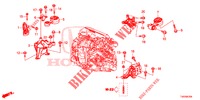 MOTORBEFESTIGUNGEN (DIESEL) (1.6L) für Honda CIVIC DIESEL 1.6 EXECUTIVE 5 Türen 6 gang-Schaltgetriebe 2013