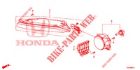 NEBELSCHEINWERFER / TAGESFAHRSCHEINWERFER für Honda CIVIC DIESEL 1.6 EXECUTIVE 5 Türen 6 gang-Schaltgetriebe 2013