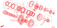 NEBENWELLE (DIESEL) (1.6L) für Honda CIVIC DIESEL 1.6 EXECUTIVE 5 Türen 6 gang-Schaltgetriebe 2013