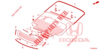 WINDSCHUTZSCHEIBE, VORNE/ HECKFENSTER  für Honda CIVIC DIESEL 1.6 EXECUTIVE 5 Türen 6 gang-Schaltgetriebe 2013