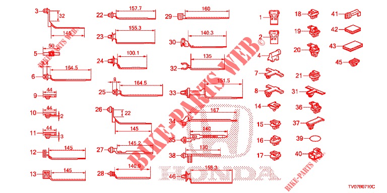 KABELBAUMBAND/BUEGEL(RH)  für Honda CIVIC DIESEL 1.6 EXECUTIVE 5 Türen 6 gang-Schaltgetriebe 2013