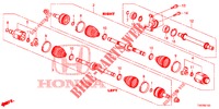 ANTRIEBSWELLE, VORNE/HALBWELLE (DIESEL) (1.6L) für Honda CIVIC DIESEL 1.6 LIFESTYLE 5 Türen 6 gang-Schaltgetriebe 2013