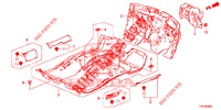 BODENMATTE/ISOLATOR  für Honda CIVIC DIESEL 1.6 LIFESTYLE 5 Türen 6 gang-Schaltgetriebe 2013