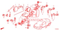 EINPARKSENSOR  für Honda CIVIC DIESEL 1.6 LIFESTYLE 5 Türen 6 gang-Schaltgetriebe 2013