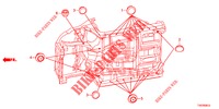 GUMMITUELLE (INFERIEUR) für Honda CIVIC DIESEL 1.6 LIFESTYLE 5 Türen 6 gang-Schaltgetriebe 2013