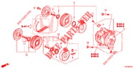 KLIMAANLAGE (COMPRESSEUR) (DIESEL) (1.6L) für Honda CIVIC DIESEL 1.6 LIFESTYLE 5 Türen 6 gang-Schaltgetriebe 2013