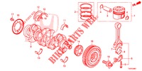 KURBELWELLE/KOLBEN (DIESEL) (1.6L) für Honda CIVIC DIESEL 1.6 LIFESTYLE 5 Türen 6 gang-Schaltgetriebe 2013