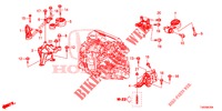 MOTORBEFESTIGUNGEN (DIESEL) (1.6L) für Honda CIVIC DIESEL 1.6 LIFESTYLE 5 Türen 6 gang-Schaltgetriebe 2013