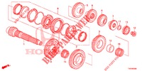 NEBENWELLE (DIESEL) (1.6L) für Honda CIVIC DIESEL 1.6 LIFESTYLE 5 Türen 6 gang-Schaltgetriebe 2013