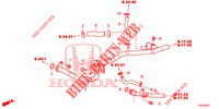 WASSERSCHLAUCH/HEIZUNGSSCHACHT (DIESEL) (1.6L) für Honda CIVIC DIESEL 1.6 LIFESTYLE 5 Türen 6 gang-Schaltgetriebe 2013