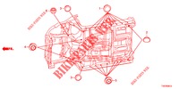 GUMMITUELLE (INFERIEUR) für Honda CIVIC 1.8 COMFORT 5 Türen 5 gang automatikgetriebe 2013