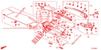 HECKKLAPPENVERKLEIDUNG/ TAFELVERKLEIDUNG, HINTEN(2D)  für Honda CIVIC 1.8 COMFORT 5 Türen 5 gang automatikgetriebe 2013