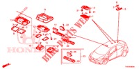 INNENLEUCHTE  für Honda CIVIC 1.8 COMFORT 5 Türen 5 gang automatikgetriebe 2013