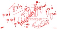 EINPARKSENSOR  für Honda CIVIC 1.8 EXECUTIVE 5 Türen 6 gang-Schaltgetriebe 2013