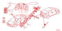 EMBLEME/WARNETIKETTEN  für Honda CIVIC 1.8 EXECUTIVE 5 Türen 6 gang-Schaltgetriebe 2013
