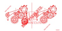 LICHTMASCHINENRIEMEN (1.8L) für Honda CIVIC 1.8 EXECUTIVE 5 Türen 6 gang-Schaltgetriebe 2013