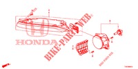 NEBELSCHEINWERFER / TAGESFAHRSCHEINWERFER für Honda CIVIC 1.8 EXECUTIVE 5 Türen 6 gang-Schaltgetriebe 2013