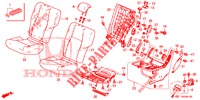 RUECKSITZ/SITZGURT, (G.) für Honda CIVIC 1.8 EXECUTIVE 5 Türen 6 gang-Schaltgetriebe 2013