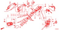 TUERSCHLOESSER, VORNE/AEUSSERER GRIFF  für Honda CIVIC 1.8 EXECUTIVE 5 Türen 6 gang-Schaltgetriebe 2013