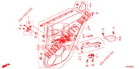 TUERVERKLEIDUNG, HINTEN(4D)  für Honda CIVIC 1.8 EXECUTIVE 5 Türen 6 gang-Schaltgetriebe 2013