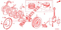 KURBELWELLE/KOLBEN (1.8L) für Honda CIVIC 1.8 EXECUTIVE 5 Türen 5 gang automatikgetriebe 2013