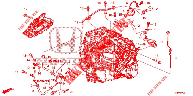 ATF LEITUNG/DREHZAHLMESSERGETRIEBE  für Honda CIVIC 1.8 EXECUTIVE 5 Türen 5 gang automatikgetriebe 2013