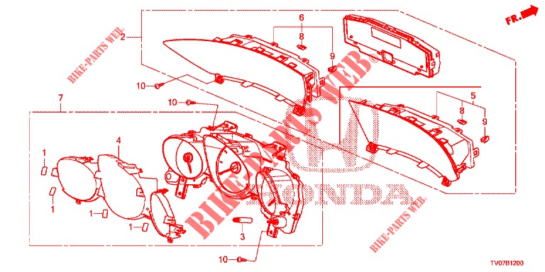 DREHZAHLMESSER  für Honda CIVIC 1.8 EXECUTIVE 5 Türen 5 gang automatikgetriebe 2013
