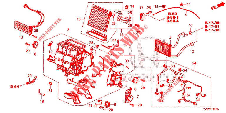 HEIZUNGSEINHEIT (LH) für Honda CIVIC 1.8 EXECUTIVE 5 Türen 5 gang automatikgetriebe 2013