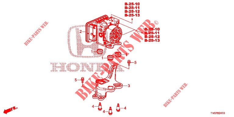 VSA MODULATOR(RH)('00 )  für Honda CIVIC 1.8 EXECUTIVE 5 Türen 5 gang automatikgetriebe 2013