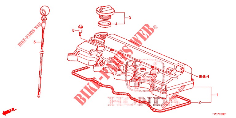 ZYLINDERKOPFDECKEL (1.8L) für Honda CIVIC 1.8 EXECUTIVE 5 Türen 5 gang automatikgetriebe 2013