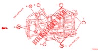 GUMMITUELLE (INFERIEUR) für Honda CIVIC 1.8 LIFESTYLE 5 Türen 6 gang-Schaltgetriebe 2013