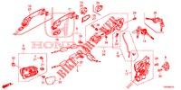 TUERSCHLOESSER, VORNE/AEUSSERER GRIFF  für Honda CIVIC 1.8 LIFESTYLE 5 Türen 6 gang-Schaltgetriebe 2013