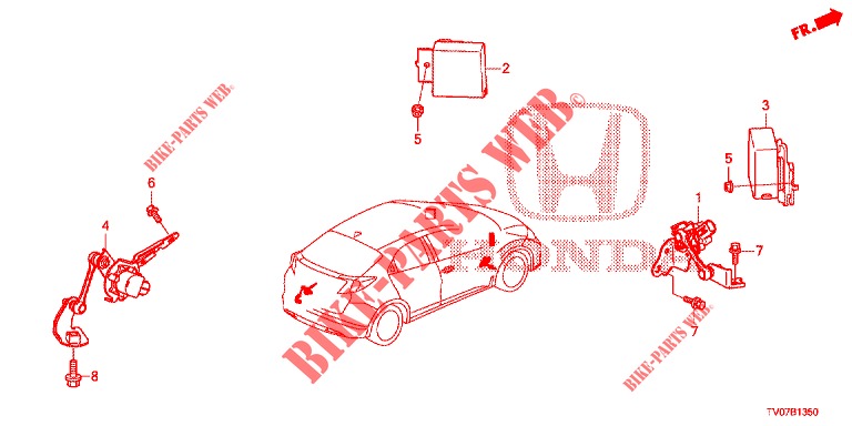 AUTOMATISCHER NIVEAUAUSGLEICH  für Honda CIVIC 1.8 LIFESTYLE 5 Türen 6 gang-Schaltgetriebe 2013