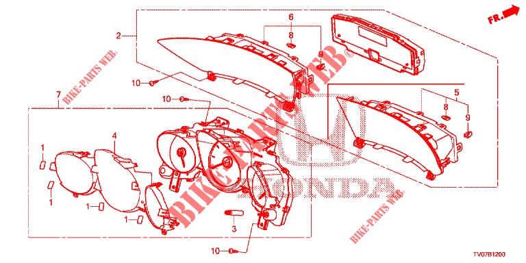 DREHZAHLMESSER  für Honda CIVIC 1.8 LIFESTYLE 5 Türen 6 gang-Schaltgetriebe 2013