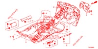 BODENMATTE/ISOLATOR  für Honda CIVIC 1.8 S 5 Türen 6 gang-Schaltgetriebe 2013