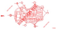 GUMMITUELLE (INFERIEUR) für Honda CIVIC 1.8 S 5 Türen 6 gang-Schaltgetriebe 2013