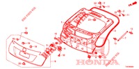 HECKKLAPPENPLATTE(2D)  für Honda CIVIC 1.8 S 5 Türen 6 gang-Schaltgetriebe 2013