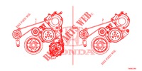 LICHTMASCHINENRIEMEN (1.8L) für Honda CIVIC 1.8 S 5 Türen 6 gang-Schaltgetriebe 2013