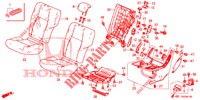 RUECKSITZ/SITZGURT, (G.) für Honda CIVIC 1.8 S 5 Türen 6 gang-Schaltgetriebe 2013