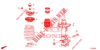STOSSDAEMPFER, VORNE  für Honda CIVIC 1.8 S 5 Türen 6 gang-Schaltgetriebe 2013