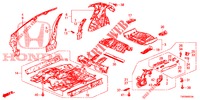 BODEN/INNENBLECHE  für Honda CIVIC 1.8 S 5 Türen 5 gang automatikgetriebe 2013