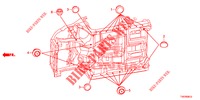 GUMMITUELLE (INFERIEUR) für Honda CIVIC 1.8 S 5 Türen 5 gang automatikgetriebe 2013