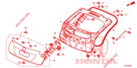 HECKKLAPPENPLATTE(2D)  für Honda CIVIC 1.8 S 5 Türen 5 gang automatikgetriebe 2013