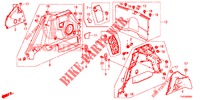 KOFFERRAUM SEITENVERKL.  für Honda CIVIC 1.8 S 5 Türen 5 gang automatikgetriebe 2013