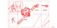 SCHLOSSZYLINDER (SATZ)(LH)  für Honda CIVIC 1.8 S 5 Türen 5 gang automatikgetriebe 2013