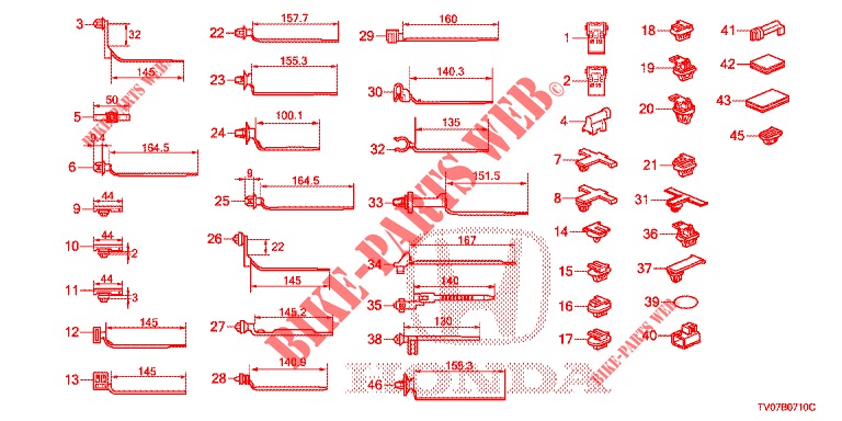 KABELBAUMBAND/BUEGEL(RH)  für Honda CIVIC 1.8 S 5 Türen 5 gang automatikgetriebe 2013