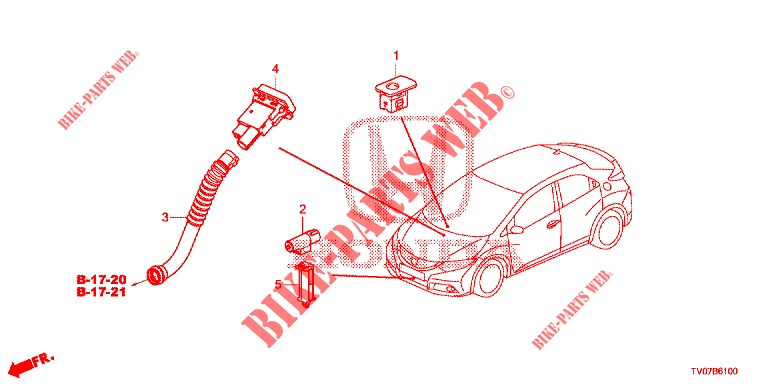 KLIMAANLAGE (CAPTEUR) für Honda CIVIC 1.8 S 5 Türen 5 gang automatikgetriebe 2013