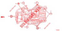 GUMMITUELLE (INFERIEUR) für Honda CIVIC 1.8 EXECUTIVE 5 Türen 6 gang-Schaltgetriebe 2013