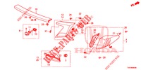 HECKLEUCHTE/KENNZEICHENBELEUCHTUNG (PGM FI)  für Honda CIVIC 1.8 EXECUTIVE 5 Türen 6 gang-Schaltgetriebe 2013